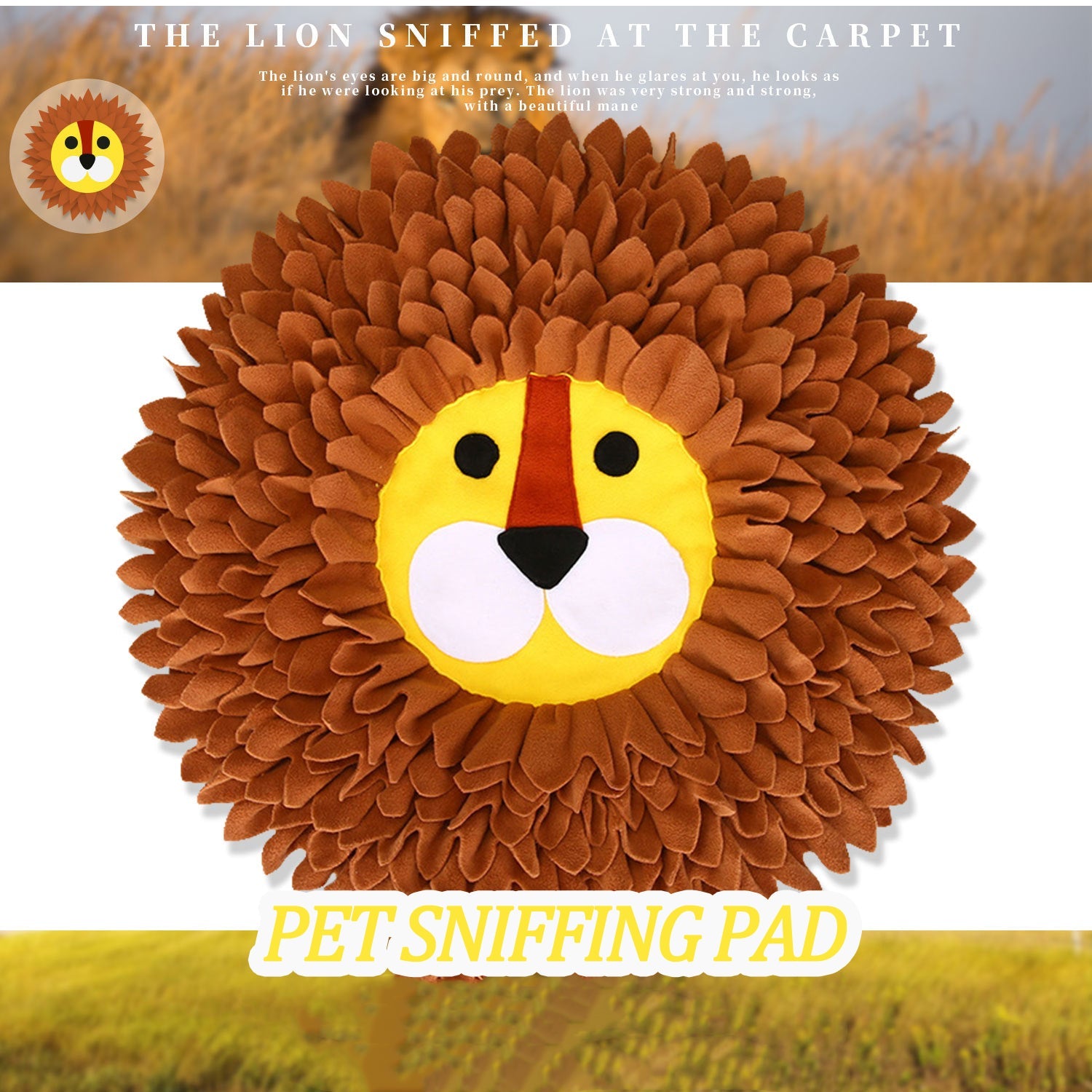 KFX-9855933 Sniffing Pad for Dogs and Cats - Food Hiding Blanket for Relaxation and Decompression, 33x25x10cm