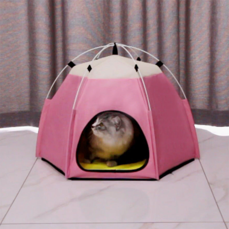 KFX-9857469 Cozy Pet Warm Tent for Cats - Soft Cloth Fabric, Multiple Colors, and Spacious Design