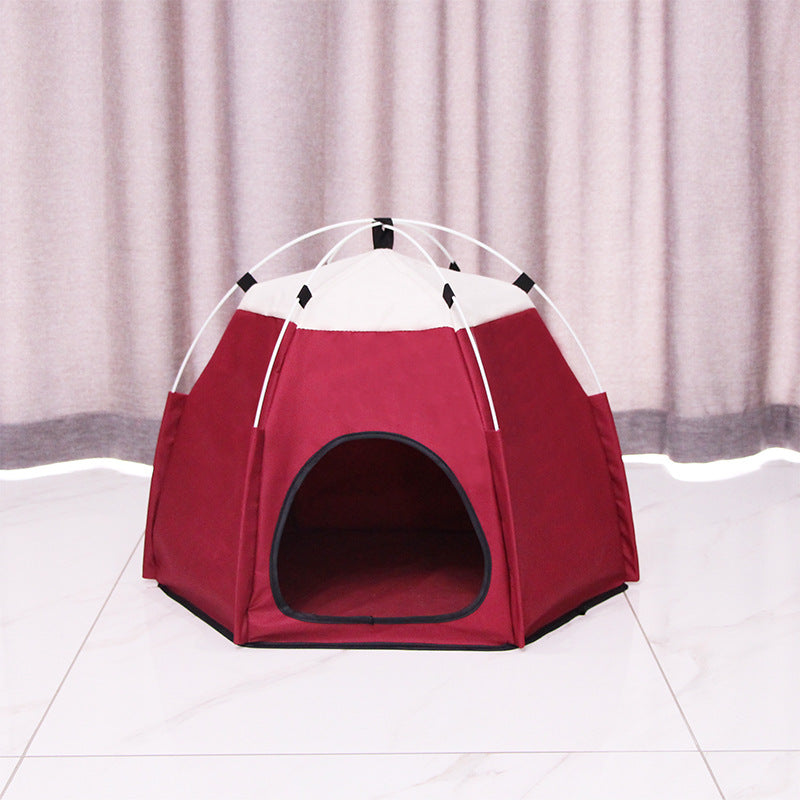 KFX-9857469 Cozy Pet Warm Tent for Cats - Soft Cloth Fabric, Multiple Colors, and Spacious Design