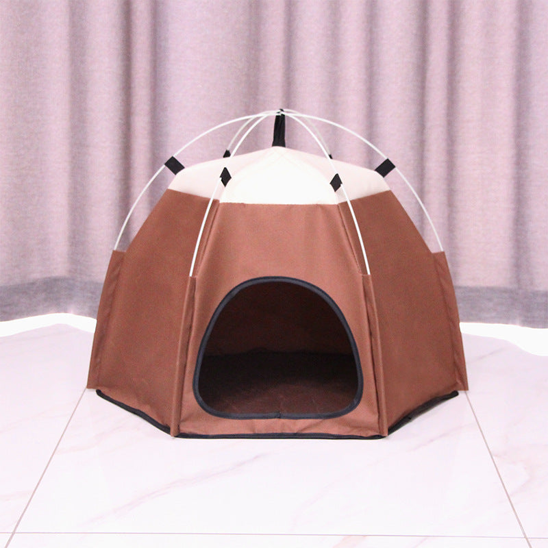 KFX-9857469 Cozy Pet Warm Tent for Cats - Soft Cloth Fabric, Multiple Colors, and Spacious Design