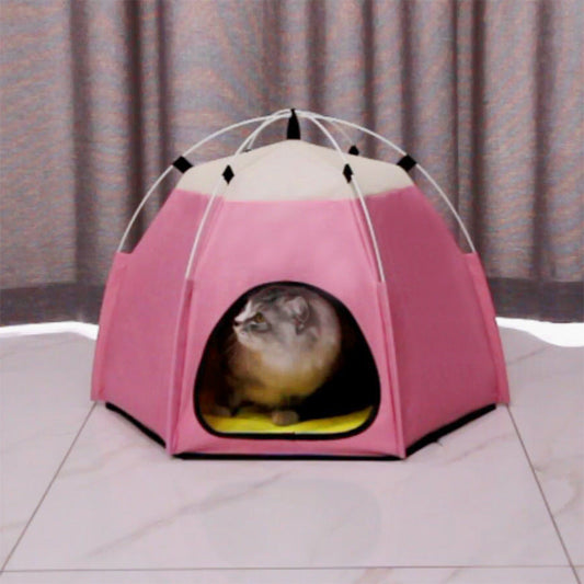 KFX-9857469 Cozy Pet Warm Tent for Cats - Soft Cloth Fabric, Multiple Colors, and Spacious Design