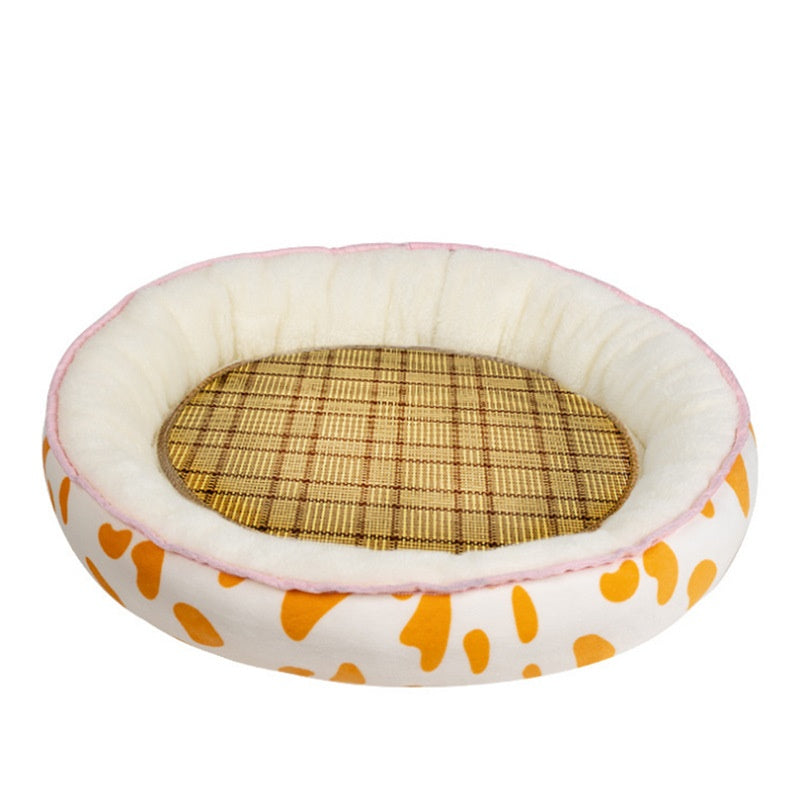 KFX-9858493 Pet Mat - Removable Cloth Mat in Lake Blue, Dream Pink, Watermelon Red, Cow Patterns, 40cm x 30cm