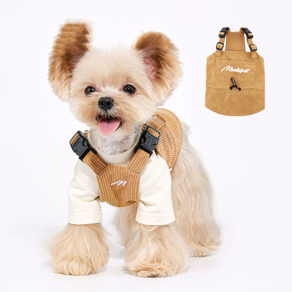 KFX-9860797 Pet Tooling Strap for Small and Medium-sized Dogs in Brown - Available in Multiple Sizes