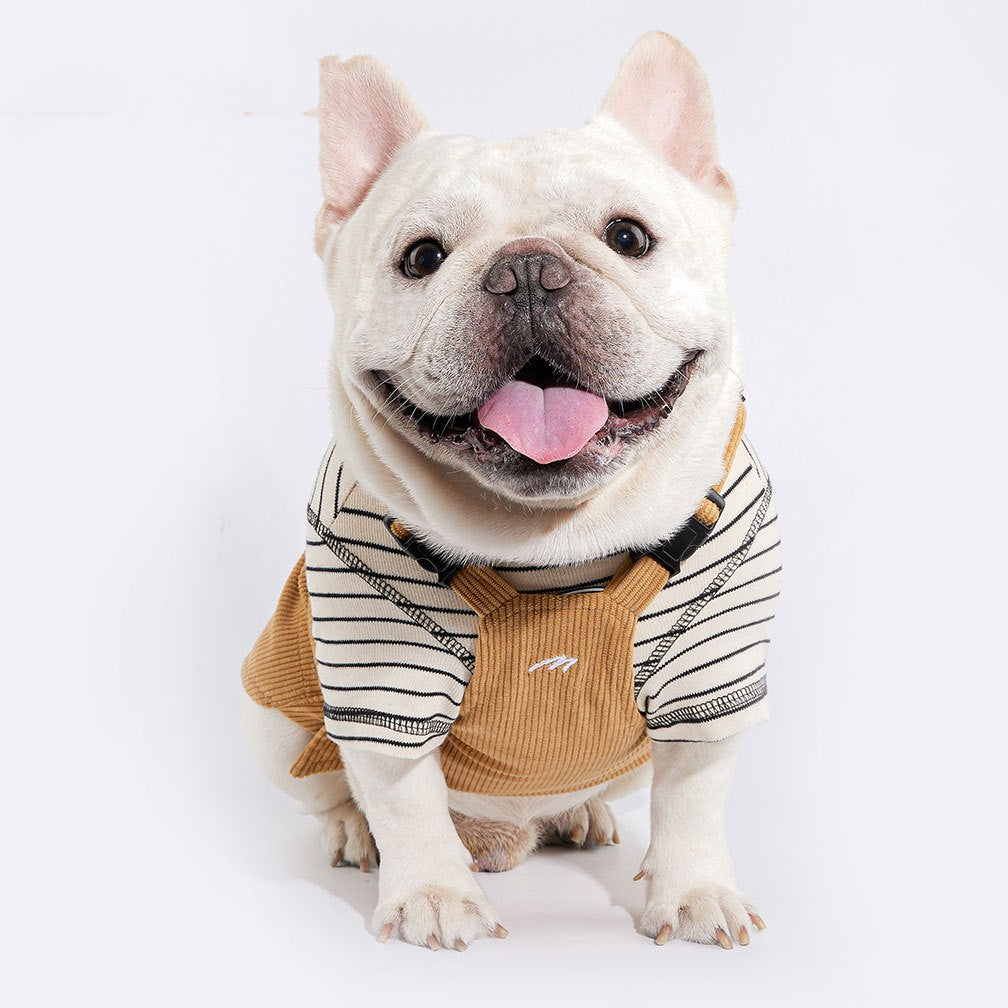 KFX-9860797 Pet Tooling Strap for Small and Medium-sized Dogs in Brown - Available in Multiple Sizes