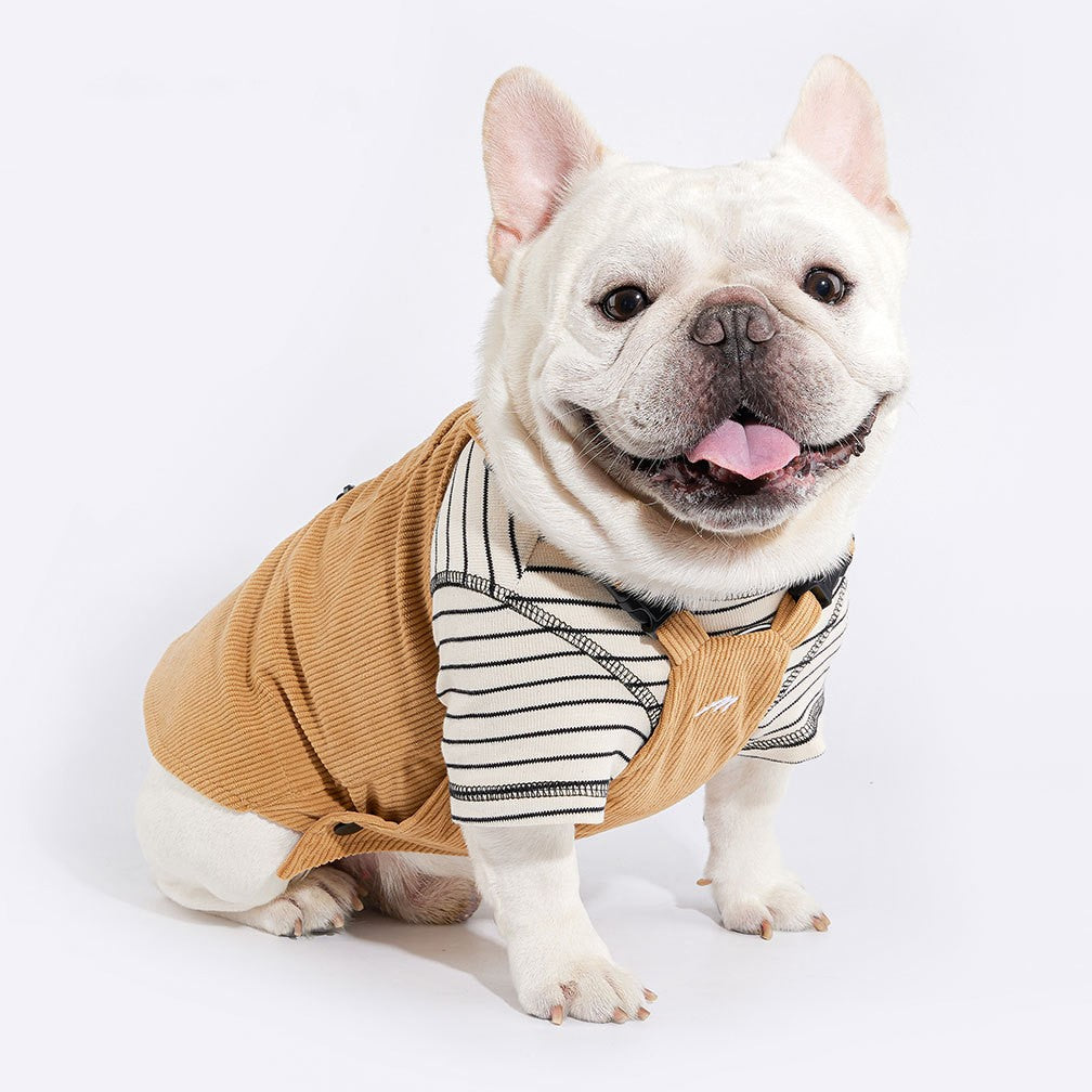 KFX-9860797 Pet Tooling Strap for Small and Medium-sized Dogs in Brown - Available in Multiple Sizes