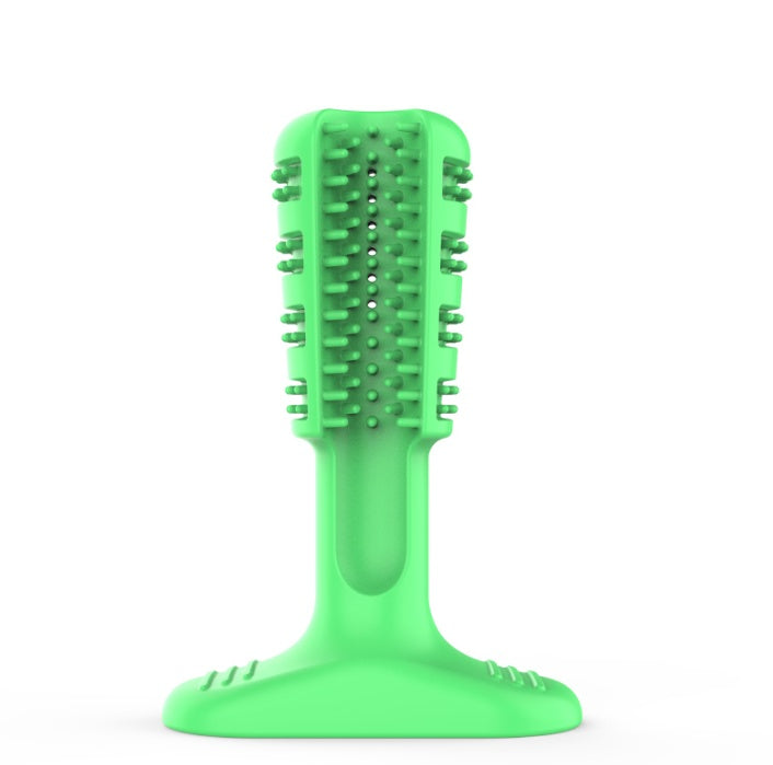 KFX-9865021 Pet Dog Grinding Toothbrush in Blue, Green, and Black – Three Size Options Available