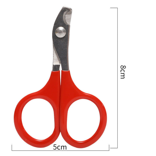 KFX-9865661 Professional Pet Nail Clippers for Small Dogs and Cats - Stainless Steel Blades with Comfortable Grip