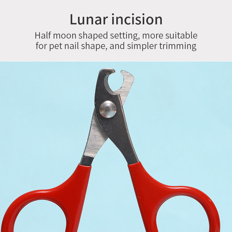 KFX-9865661 Professional Pet Nail Clippers for Small Dogs and Cats - Stainless Steel Blades with Comfortable Grip