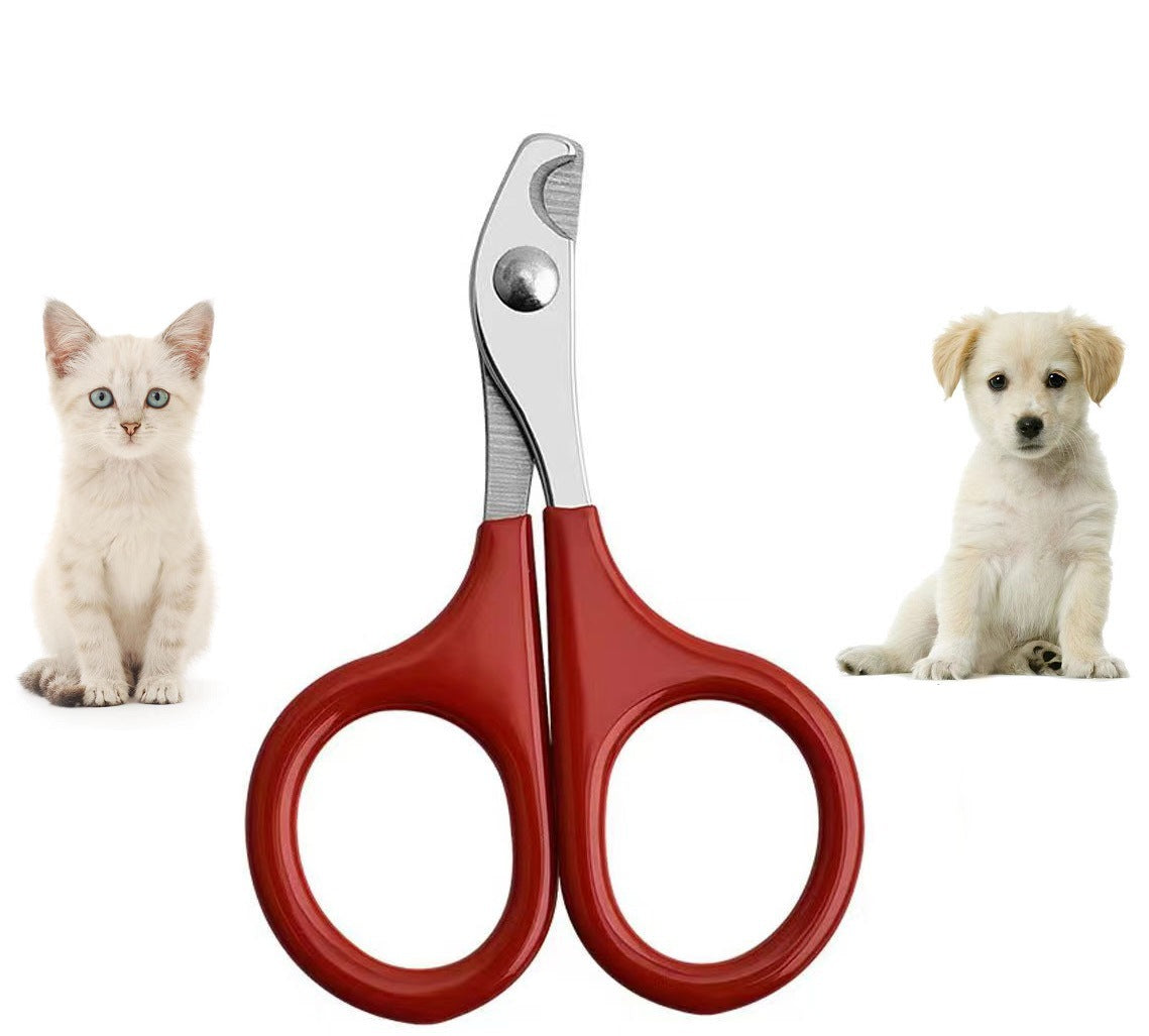KFX-9865661 Professional Pet Nail Clippers for Small Dogs and Cats - Stainless Steel Blades with Comfortable Grip
