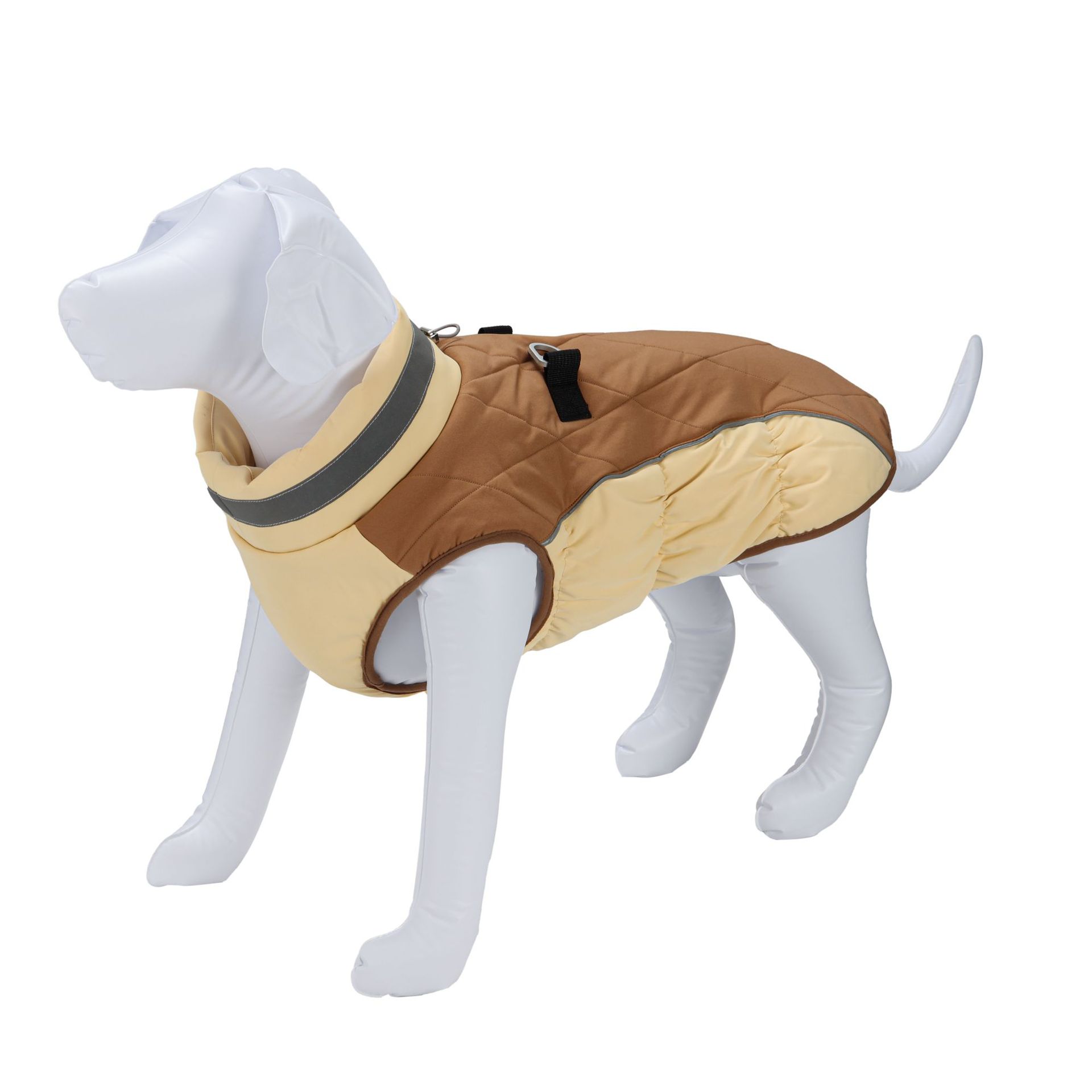KFX-9868605 Waterproof and Windproof Pet Coat for Small and Medium Dogs in Red, Black, Camel, Peacock Blue – Polyester Material