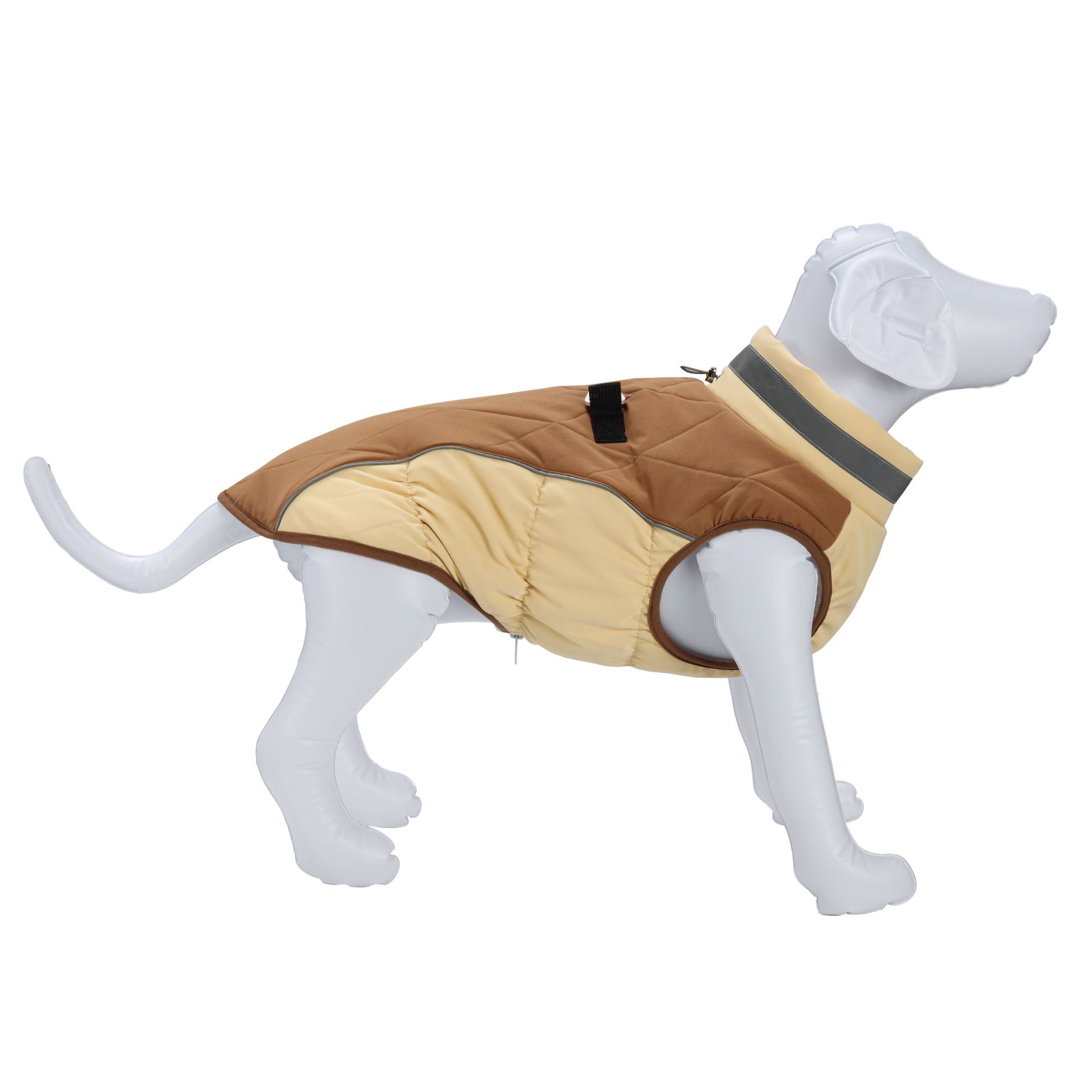 KFX-9868605 Waterproof and Windproof Pet Coat for Small and Medium Dogs in Red, Black, Camel, Peacock Blue – Polyester Material
