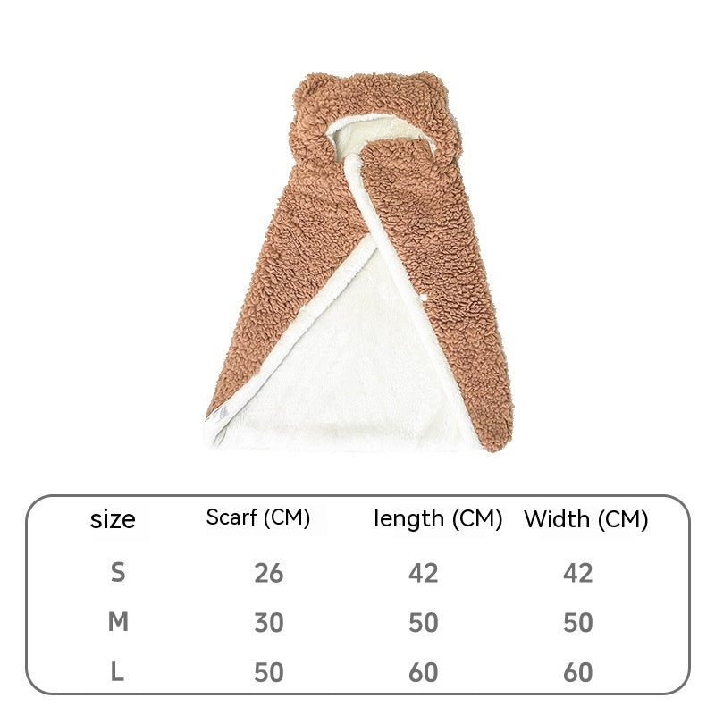 KFX-9870525 Cozy Bear Cloak Blanket for Dogs and Cats in Multiple Colors