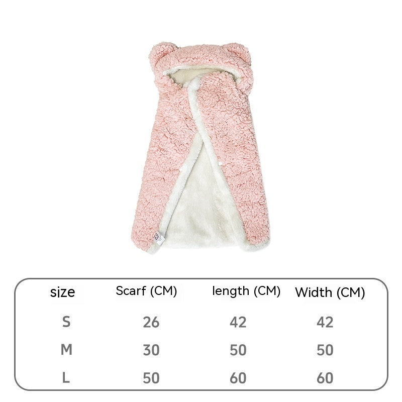 KFX-9870525 Cozy Bear Cloak Blanket for Dogs and Cats in Multiple Colors