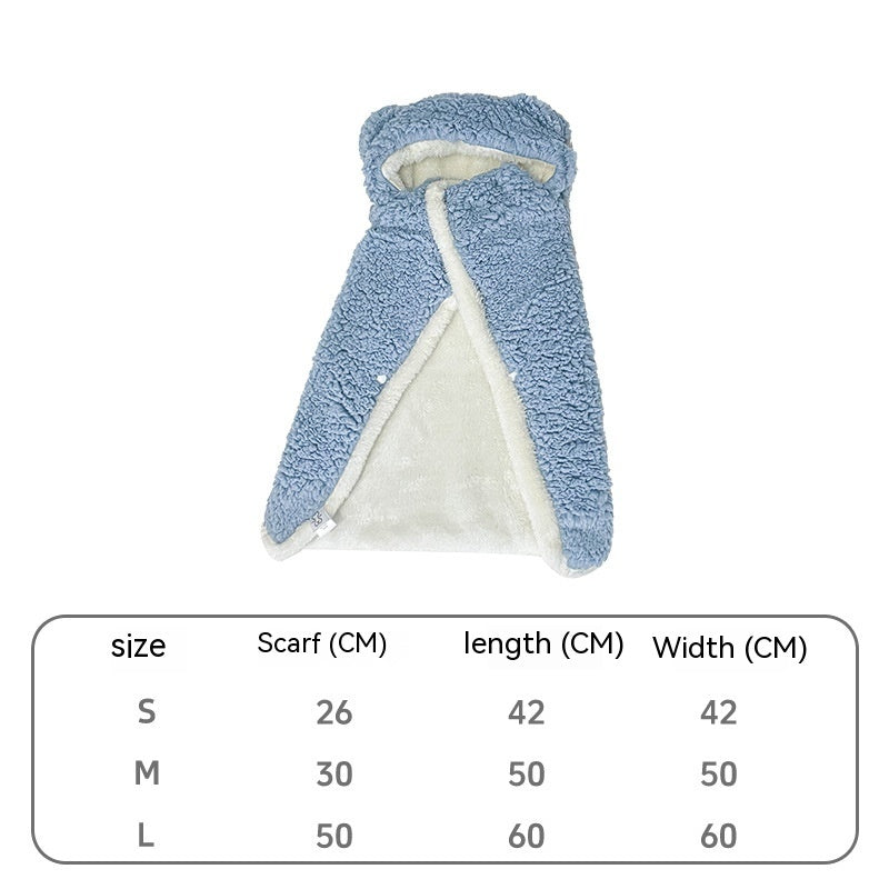 KFX-9870525 Cozy Bear Cloak Blanket for Dogs and Cats in Multiple Colors