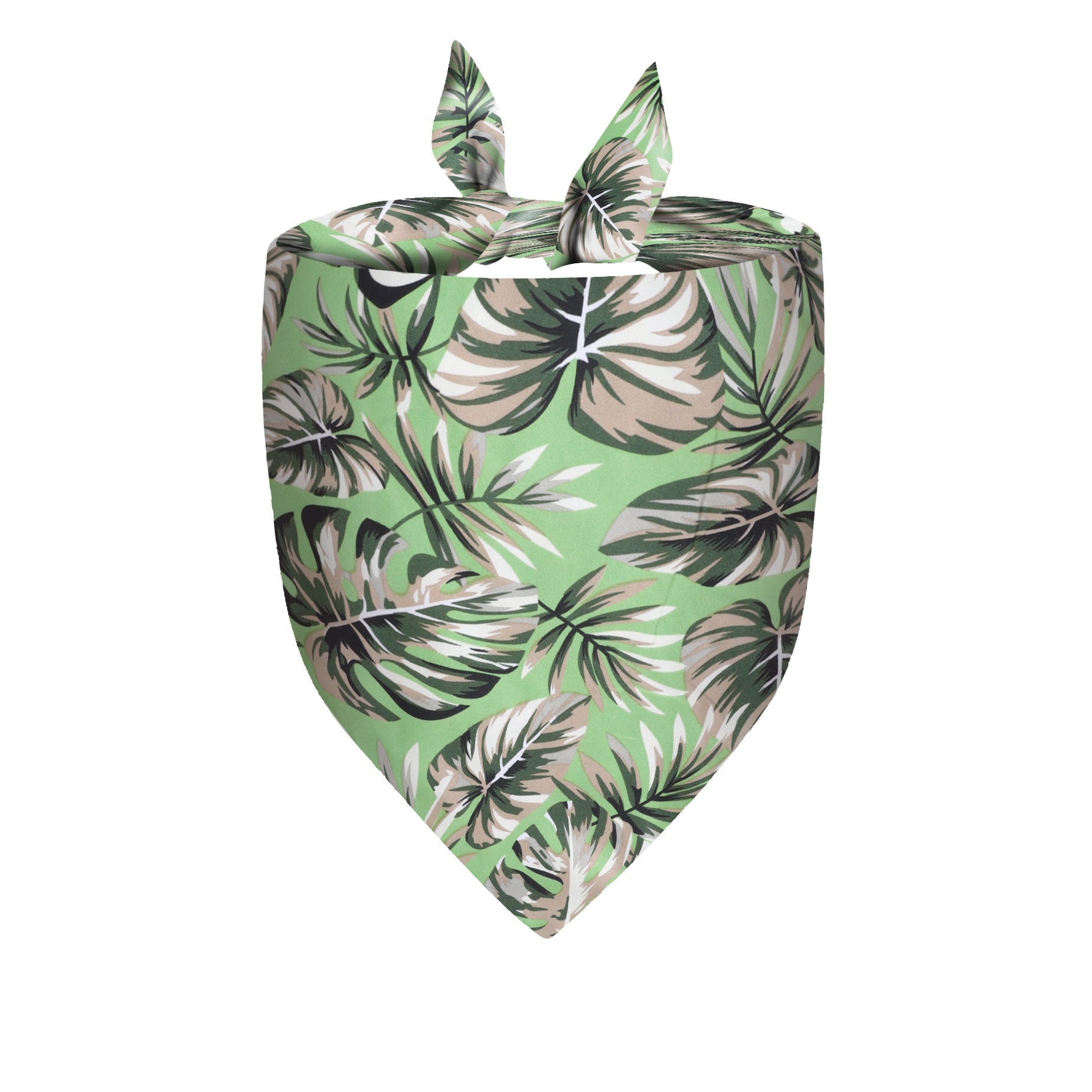 KFX-9871549 Pet Summer Triangle Scarf for Cats and Dogs - Lightweight Polyester in Vibrant Colors