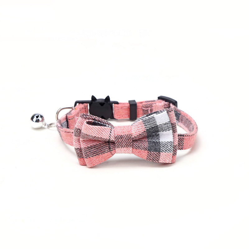 KFX-9871933 Patch Buckle Cotton Collar for Cats and Dogs - Available in Multiple Colors