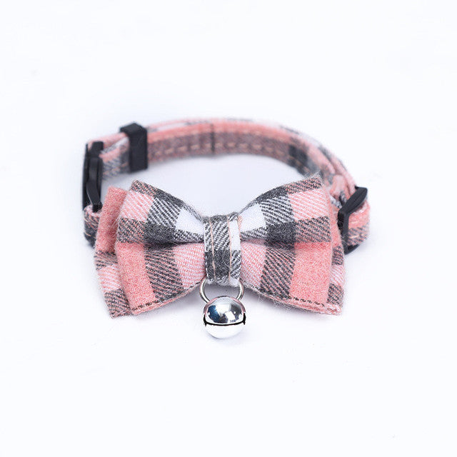 KFX-9871933 Patch Buckle Cotton Collar for Cats and Dogs - Available in Multiple Colors