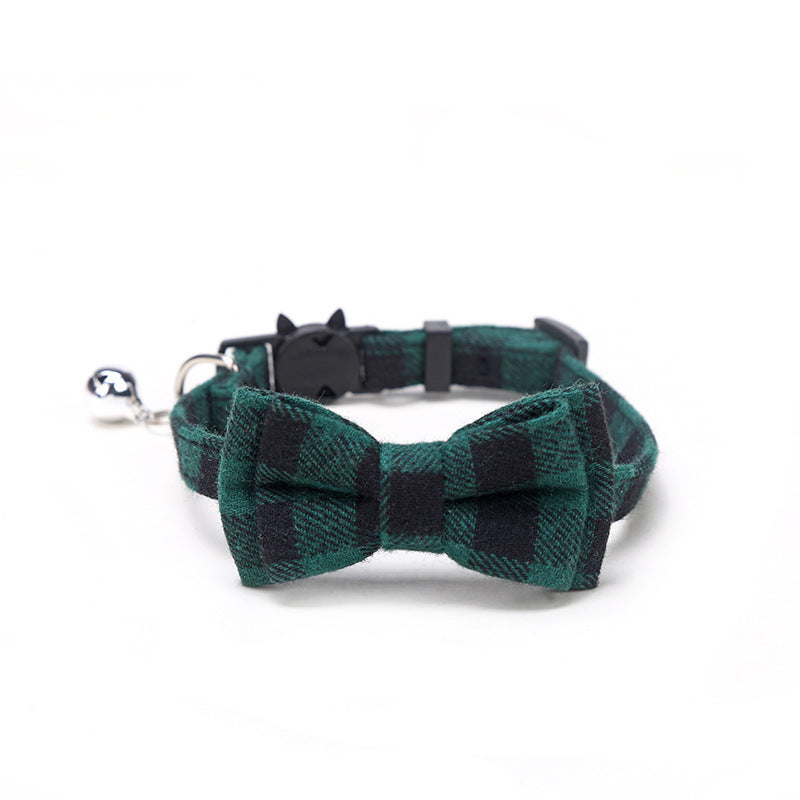KFX-9871933 Patch Buckle Cotton Collar for Cats and Dogs - Available in Multiple Colors