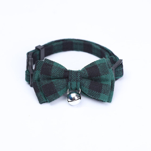 KFX-9871933 Patch Buckle Cotton Collar for Cats and Dogs - Available in Multiple Colors