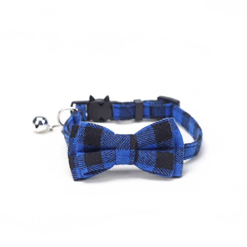 KFX-9871933 Patch Buckle Cotton Collar for Cats and Dogs - Available in Multiple Colors