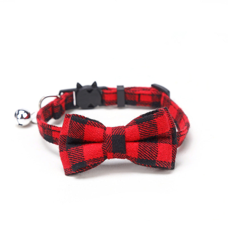 KFX-9871933 Patch Buckle Cotton Collar for Cats and Dogs - Available in Multiple Colors