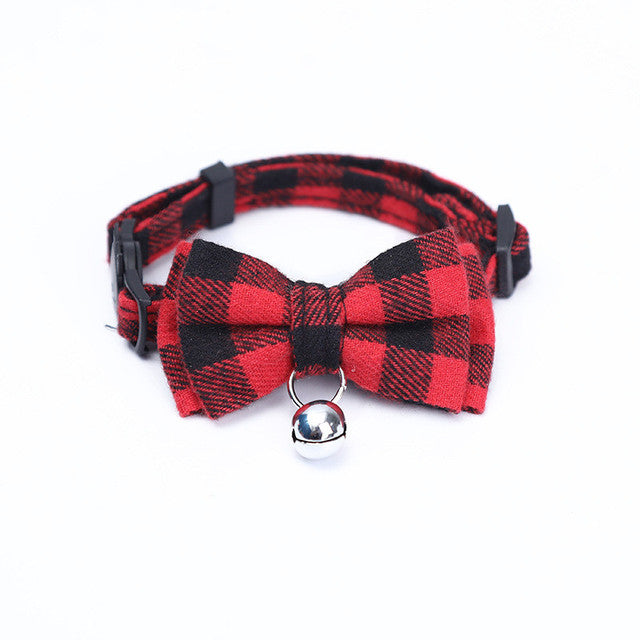 KFX-9871933 Patch Buckle Cotton Collar for Cats and Dogs - Available in Multiple Colors