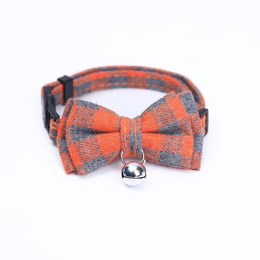 KFX-9871933 Patch Buckle Cotton Collar for Cats and Dogs - Available in Multiple Colors