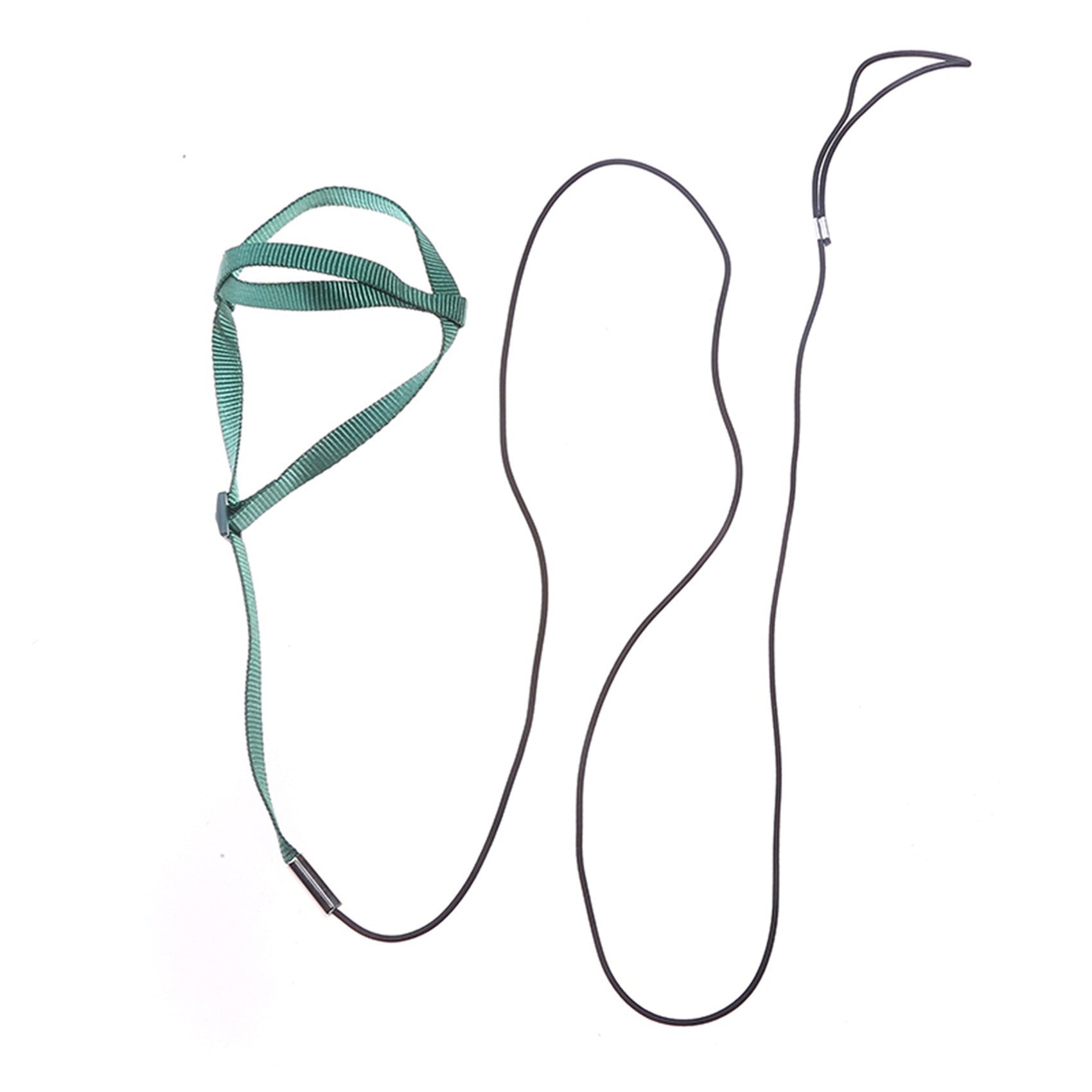 KFX-9873725 Nylon Hand Holding Rope for Parrots - Adjustable Lengths in Black, Green, Sapphire Blue, and Red