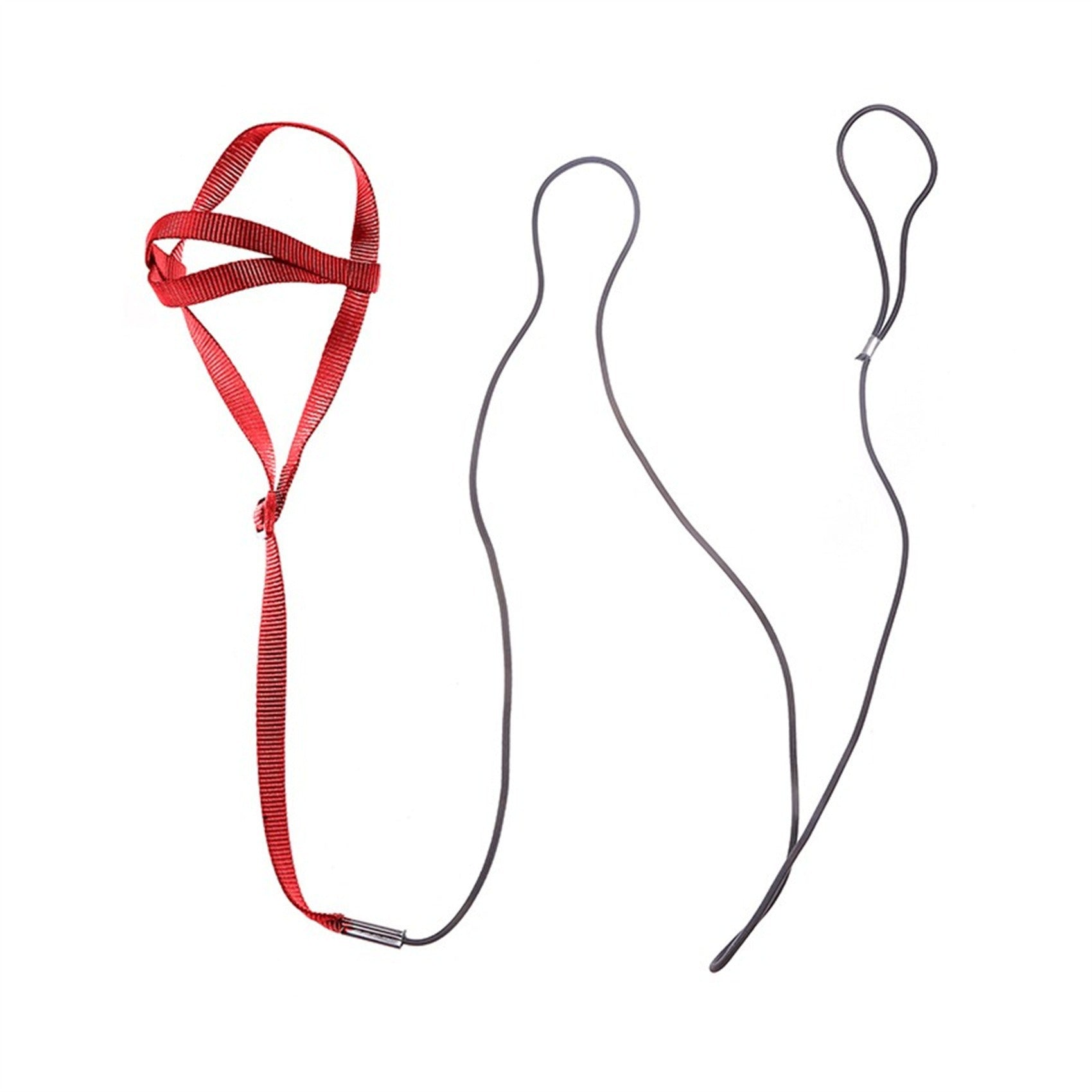KFX-9873725 Nylon Hand Holding Rope for Parrots - Adjustable Lengths in Black, Green, Sapphire Blue, and Red