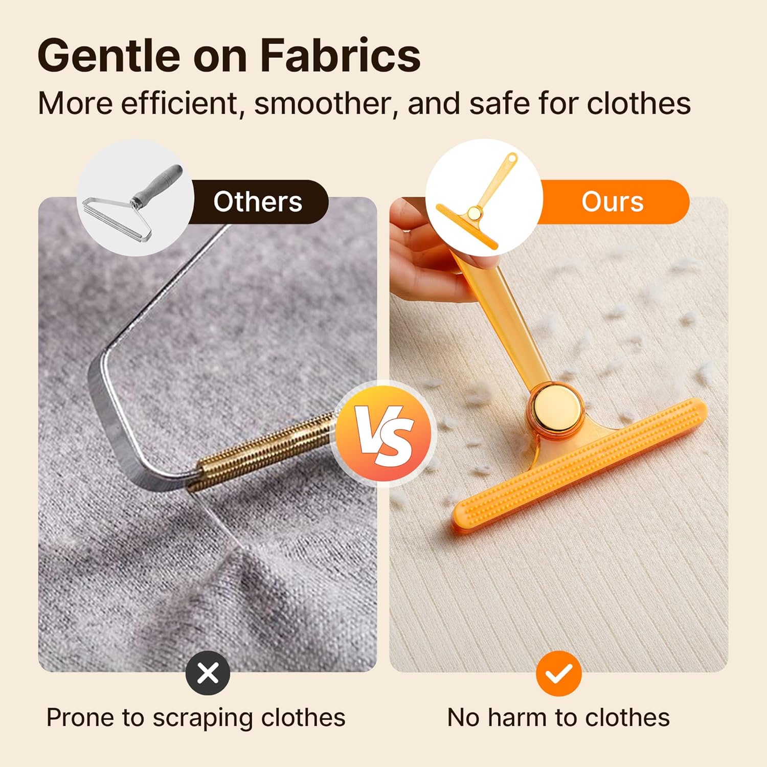 KFX-9875517 Manual Hair Removal Scraper for Woolen Fabrics - Clothes Pilling & Ball Knife Trimming Tool