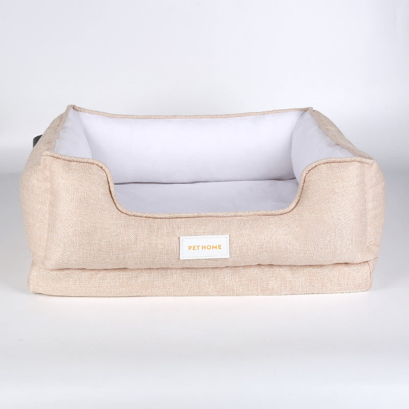 KFX-9879741 Four Seasons Dismantlable Washable Memory Cotton Pet Nest for Dogs - Gray, Blue, Purple, Beige, Green
