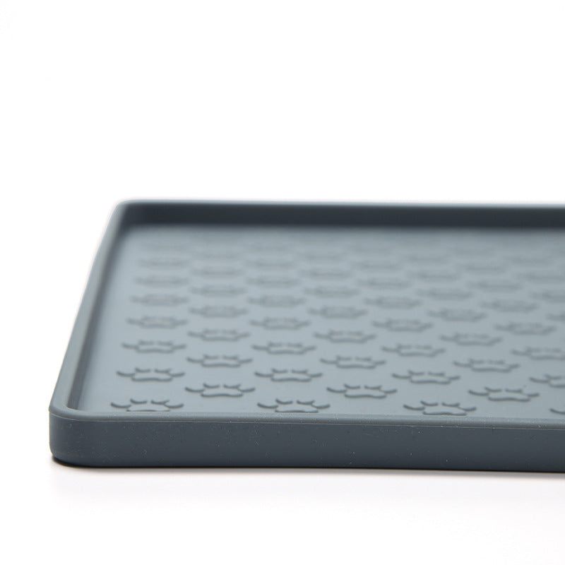 KFX-9881533 Waterproof Silicone Pet Mat for Dogs and Cats - Easy to Clean, Square Design in Various Sizes and Colors