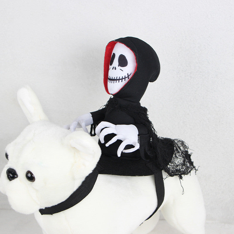 KFX-9884733 Teddy Cape Ghost Costume for Holiday Parties, Polyester, Sizes S & M