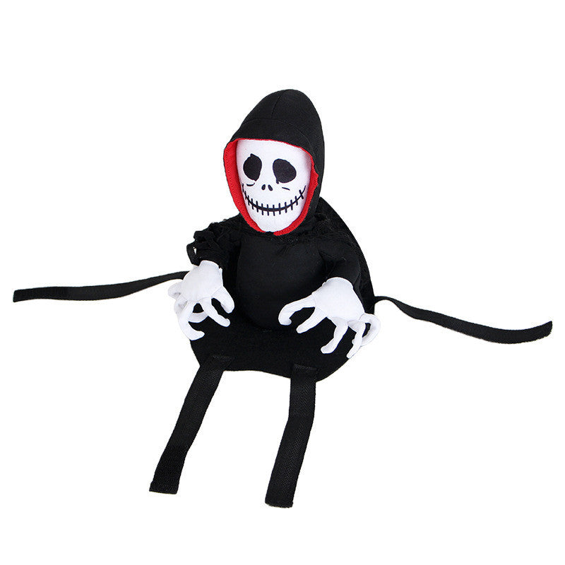 KFX-9884733 Teddy Cape Ghost Costume for Holiday Parties, Polyester, Sizes S & M