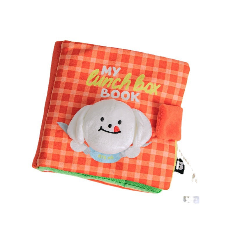 KFX-9886269 Interactive Cloth Sniffing Book Puzzle Toy for Dogs - Available in Orange and Green