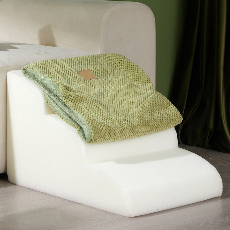 KFX-9887293 Removable Washable Pet Stairs - Adjustable Dog Ramp in Brown and Green Options