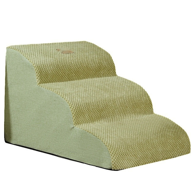 KFX-9887293 Removable Washable Pet Stairs - Adjustable Dog Ramp in Brown and Green Options