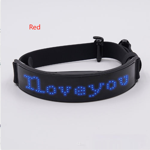 KFX-9887421 LED Display Dog Harness - Monochrome Leather Collar with Colorful Lights for All Seasons