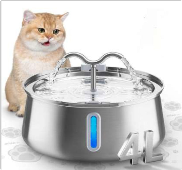 KFX-9888701 Stainless Steel Large Capacity Pet Water Dispenser for Dogs and Cats