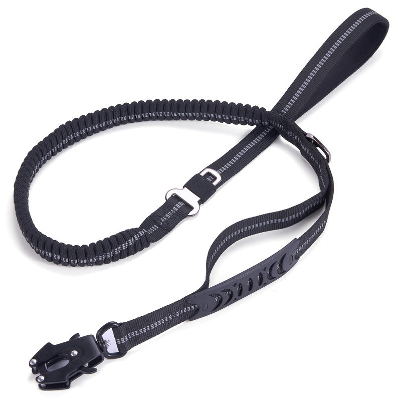 KFX-9891005 Reflective Heavy-Duty Dog Leash with Adjustable Frog Buckle for Medium and Large Breeds