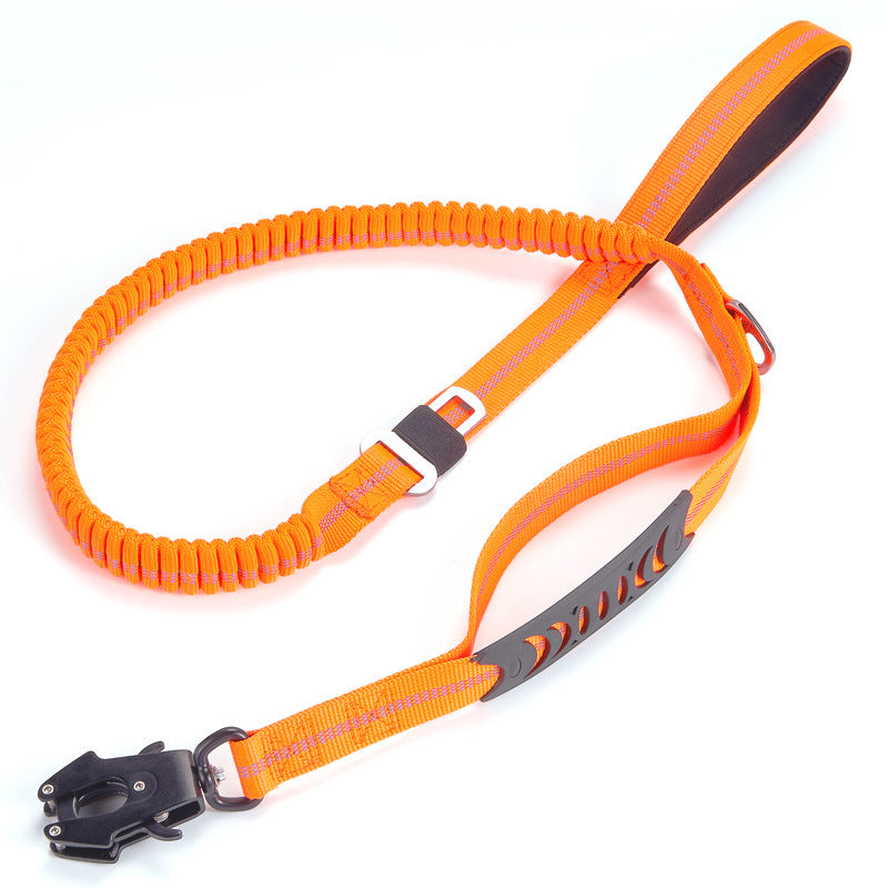 KFX-9891005 Reflective Heavy-Duty Dog Leash with Adjustable Frog Buckle for Medium and Large Breeds