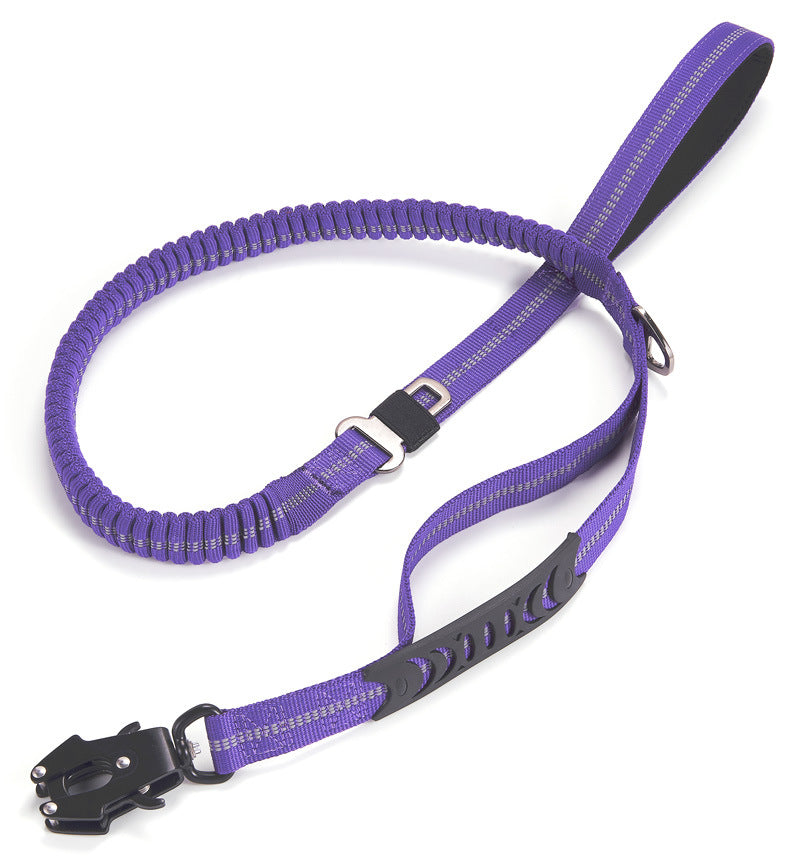 KFX-9891005 Reflective Heavy-Duty Dog Leash with Adjustable Frog Buckle for Medium and Large Breeds