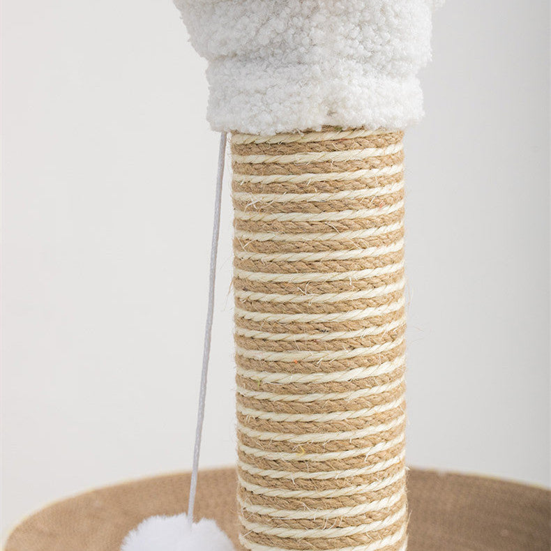 KFX-9891389 Round Cat Scratch Plate with Corrugated Paper Design for Claw Grinding and Play