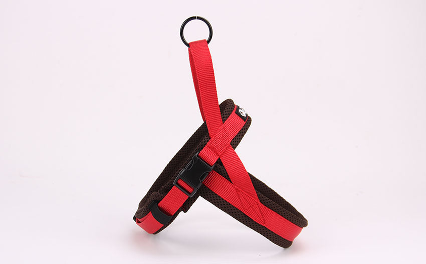 KFX-9893181 Durable Nylon Chest and Back Harness for Dogs with Leash - Adjustable Sizes Available