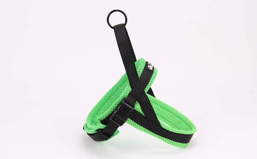 KFX-9893181 Durable Nylon Chest and Back Harness for Dogs with Leash - Adjustable Sizes Available