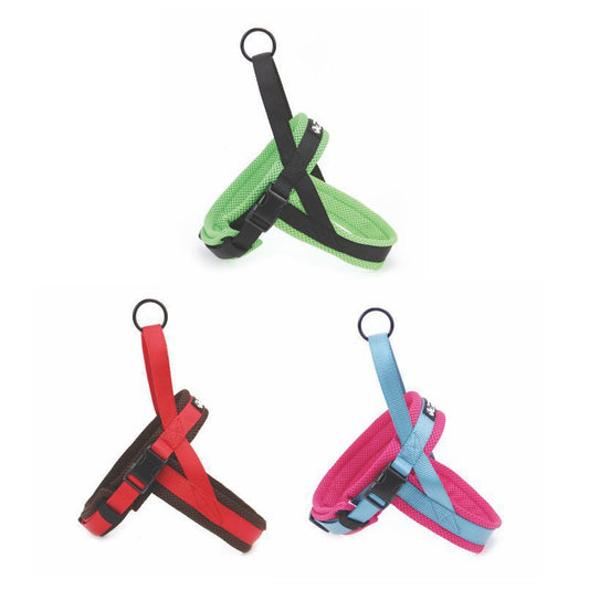 KFX-9893181 Durable Nylon Chest and Back Harness for Dogs with Leash - Adjustable Sizes Available