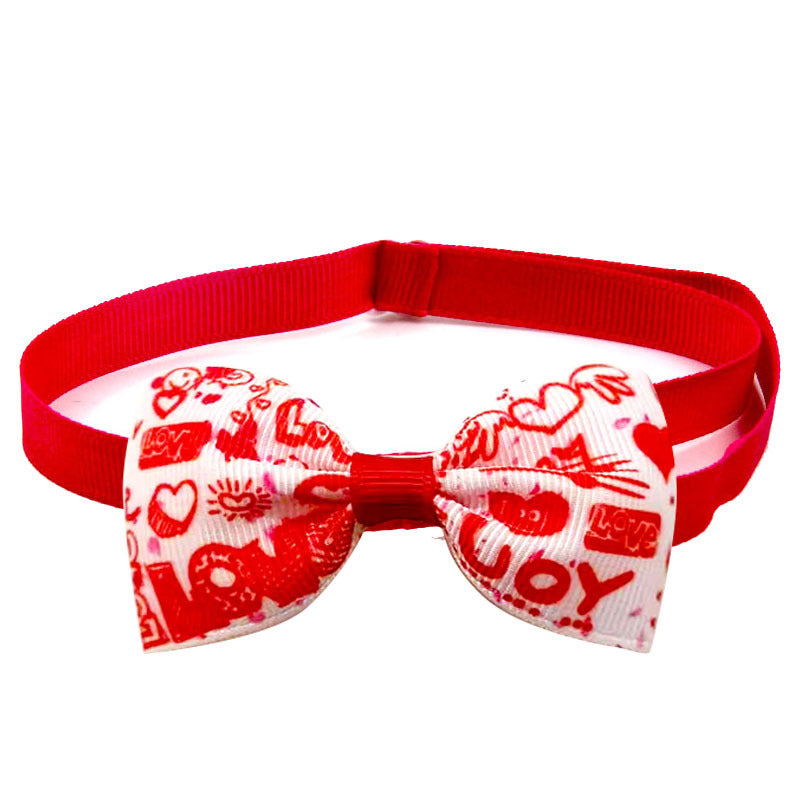 KFX-9893437 Loving Cupid Cat Pet Bow Tie - Ribbon Collar for All Occasions
