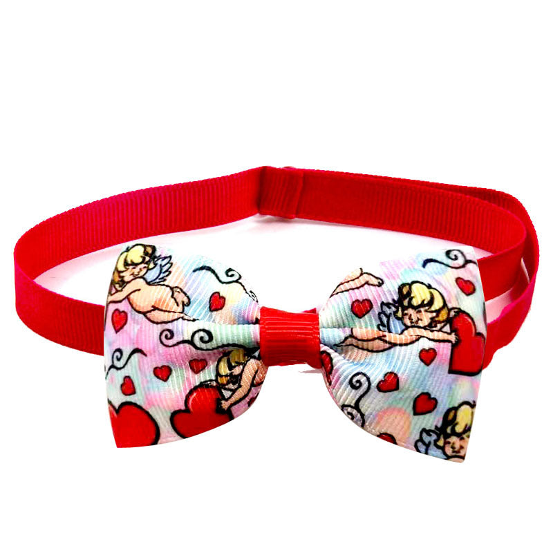 KFX-9893437 Loving Cupid Cat Pet Bow Tie - Ribbon Collar for All Occasions