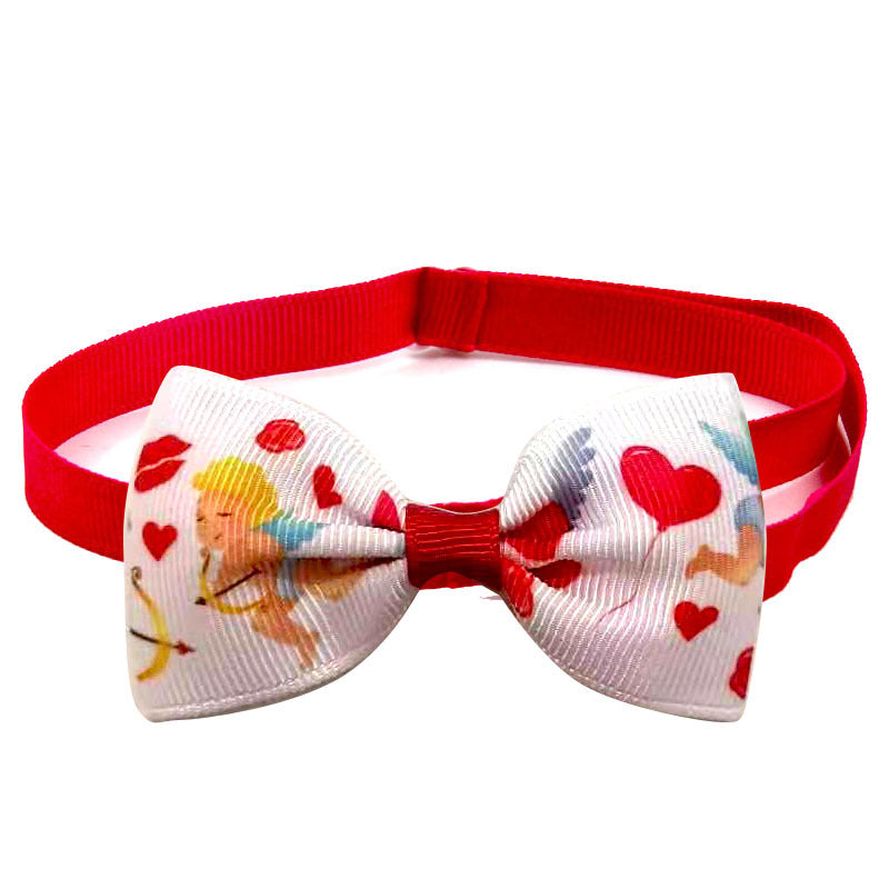 KFX-9893437 Loving Cupid Cat Pet Bow Tie - Ribbon Collar for All Occasions