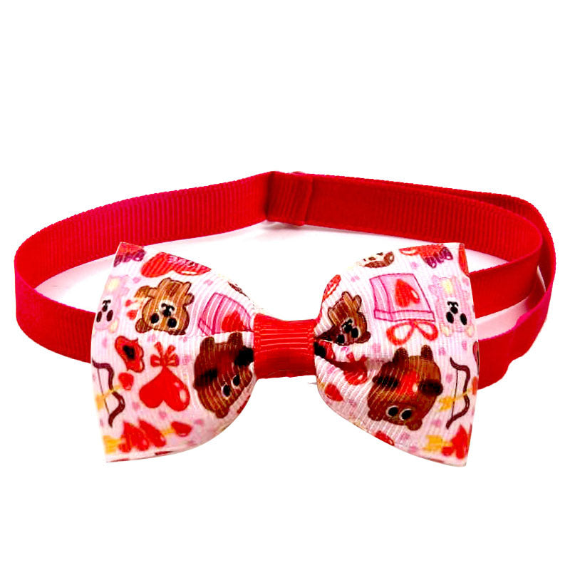KFX-9893437 Loving Cupid Cat Pet Bow Tie - Ribbon Collar for All Occasions